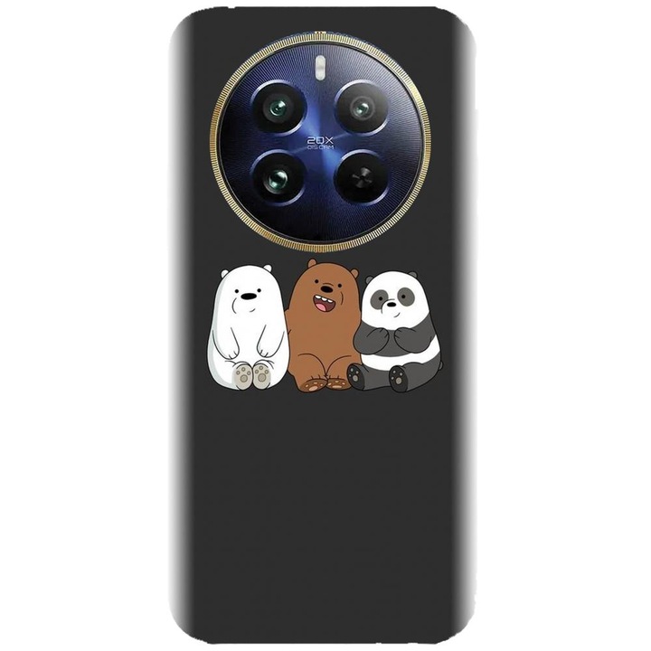 Husa din silicon compatibila cu Realme 12 Pro / 12 Pro Plus - model Ursuleti