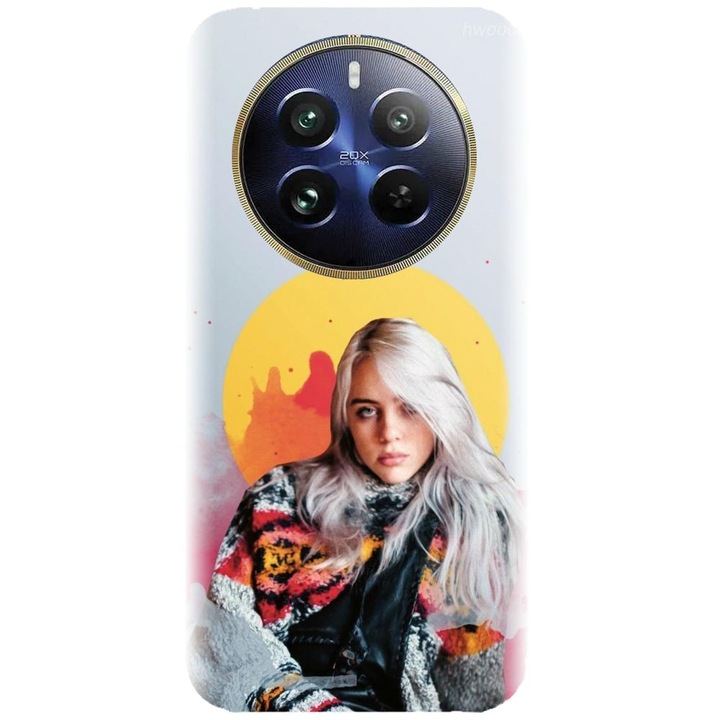 Husa din silicon compatibila cu Realme 12 Pro / 12 Pro Plus - model Billie Eilish