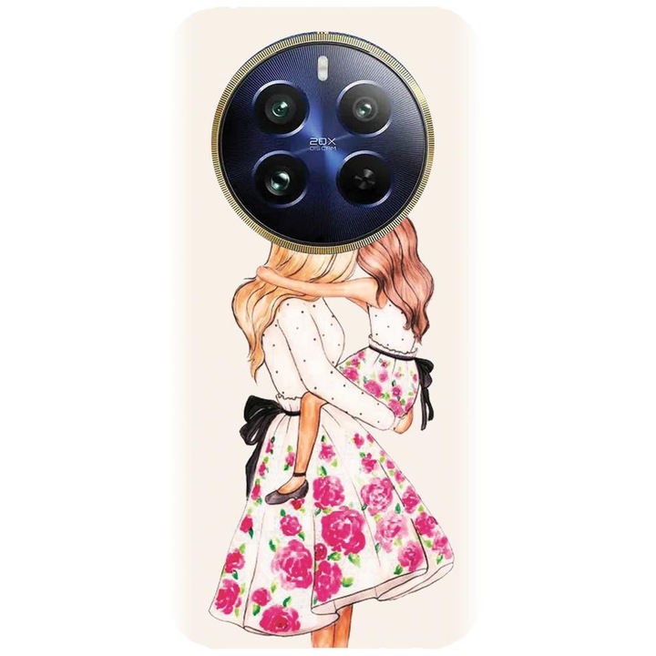 Husa din silicon compatibila cu Realme 12 Pro / 12 Pro Plus - model Mama si fiica 2