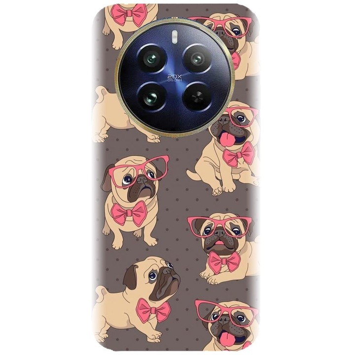 Husa din silicon compatibila cu Realme 12 Pro / 12 Pro Plus - model Puppy