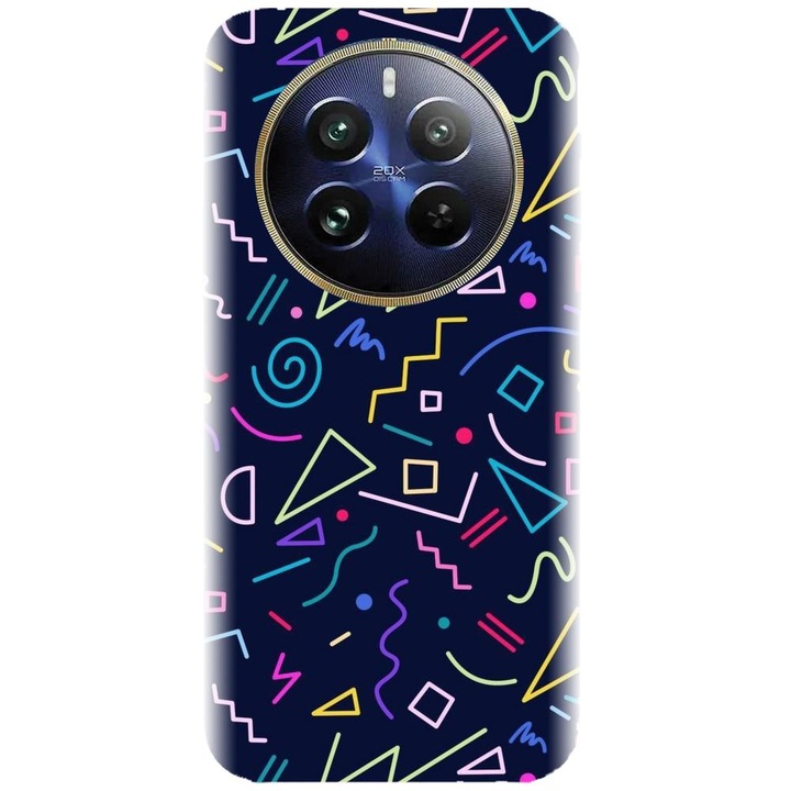 Husa din silicon compatibila cu Realme 12 Pro / 12 Pro Plus - model Semne