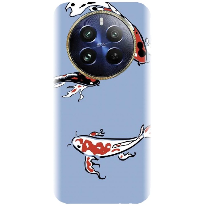 Husa din silicon compatibila cu Realme 12 Pro / 12 Pro Plus - model Fish