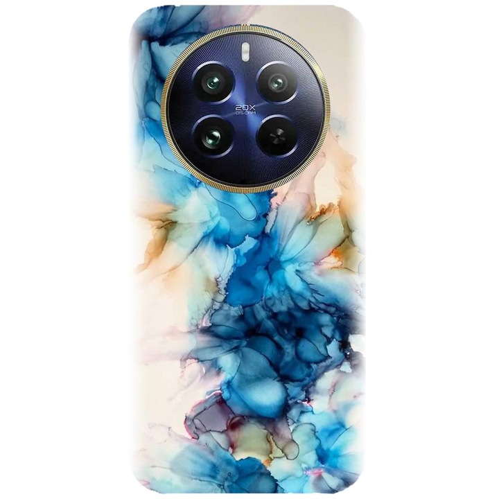 Калъф, съвместим с модел Realme 12 Pro / 12 Pro Plus - Ink Flowers, Силикон