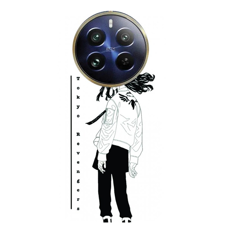 Husa din silicon compatibila cu Realme 12 Pro / 12 Pro Plus - model Anime Keisuke