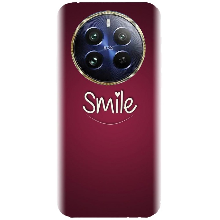 Husa din silicon compatibila cu Realme 12 Pro / 12 Pro Plus - model Smile Love