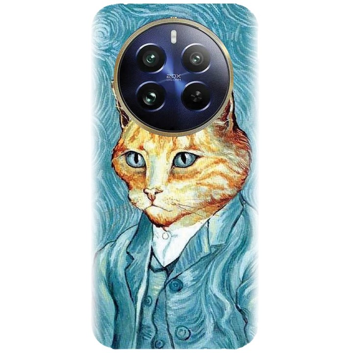 Husa din silicon compatibila cu Realme 12 Pro / 12 Pro Plus - model Vincent Meow