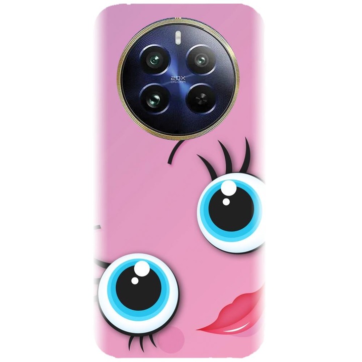 Husa din silicon compatibila cu Realme 12 Pro / 12 Pro Plus - model Girly Pink