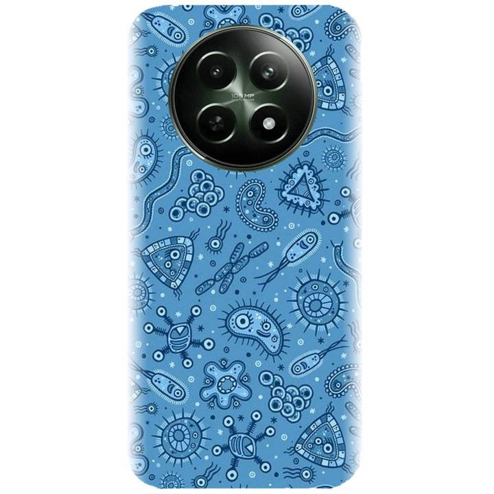 Силиконов кейс съвместим с Realme 12 5g - модел Бактерия
