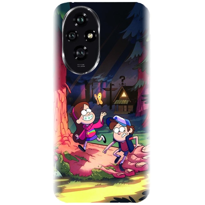 Husa din silicon compatibila cu Honor 200 - model Gravity Falls
