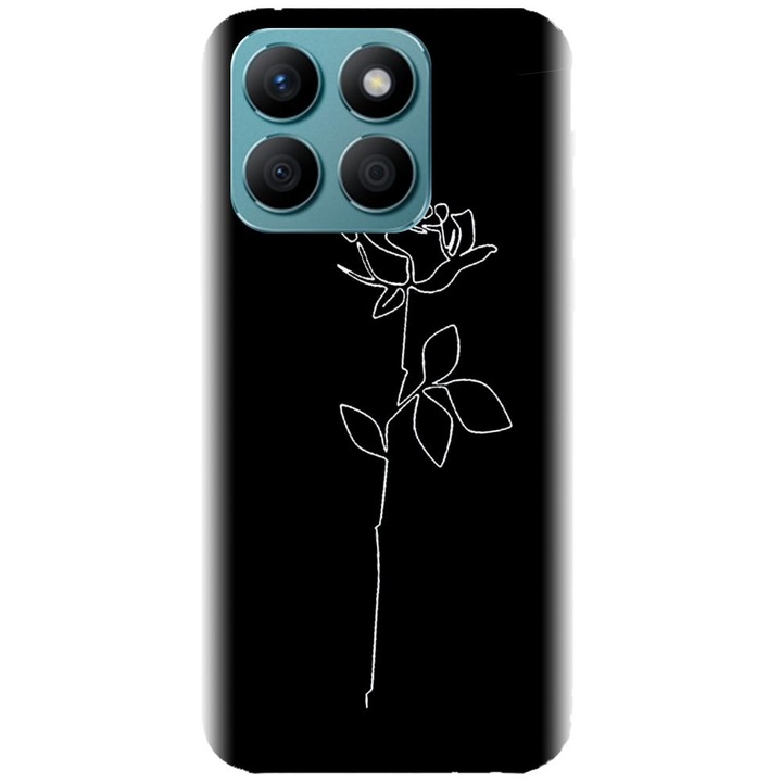 Honor X8b - Black Rose modellel kompatibilis szilikon tok