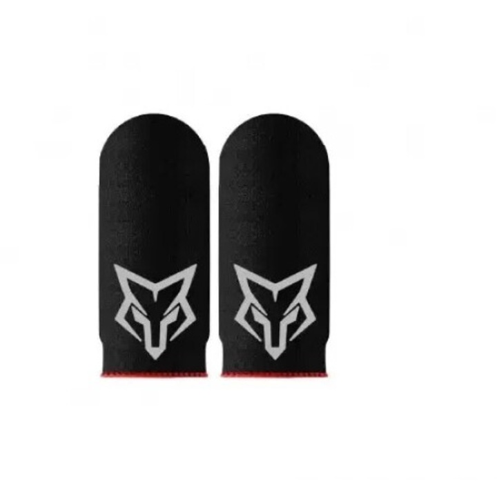 2x Fingers (kesztyű) Professzionális Gaming, Fox V6, Fibra Glass, izzadásgátló telefonhoz és táblagéphez, Pubg, Fortnite, Call of duty
