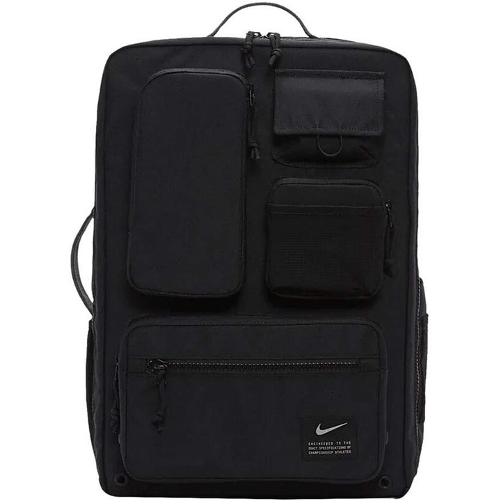 NIKE sport hátizsák, fekete, 48,5 x 33 x 15 cm