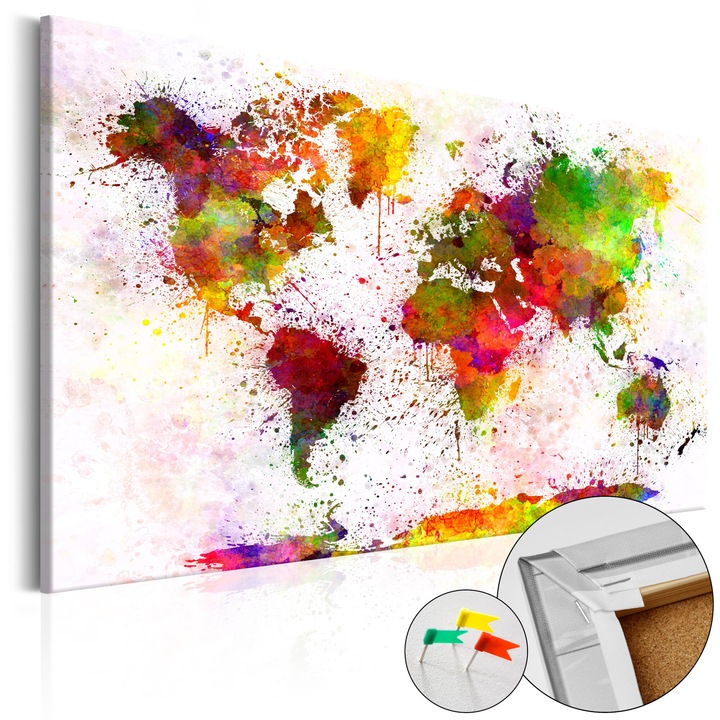 Tablou din pluta Artgeist - Artistic World - 60 x 40 cm