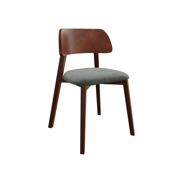 Scaun Azunax, MIRJAN24, nuc + gri, 47x80x50 cm