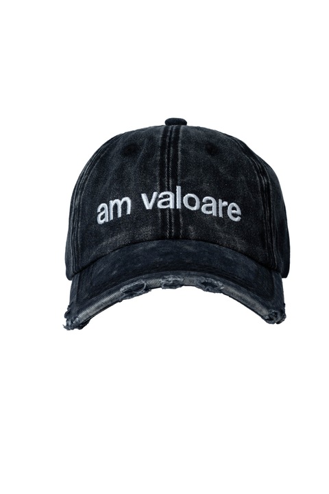 Sapca vintage, ajustabila, Am valoare, Negru