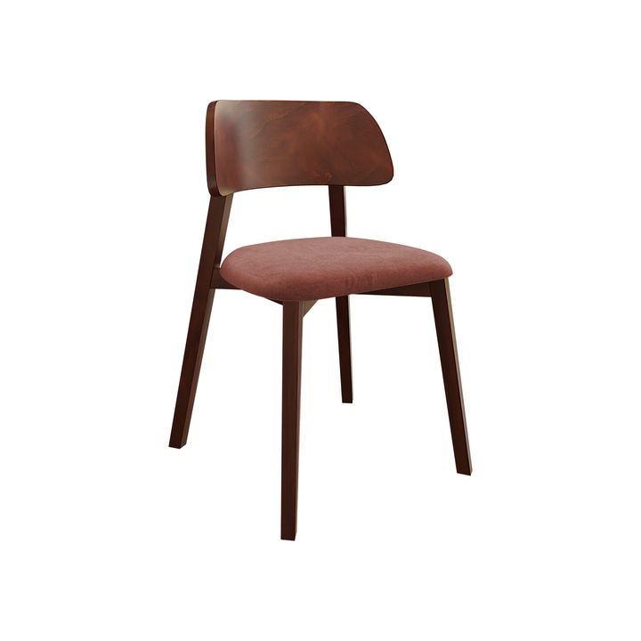 Scaun Azunax, MIRJAN24, nuc + roz, 47x80x50 cm