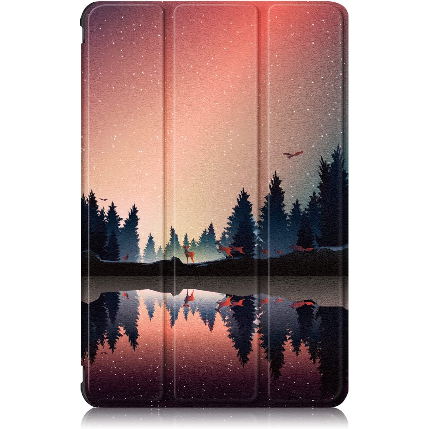 Husa Slim Sigloo, Smart Cover, Trifold, pentru tableta LENOVO Tab M10 3rd Gen(TB-328FU, TB-328XU ), 10.1 inch, model Mirrored in the Lake