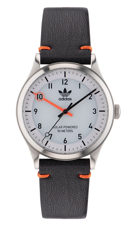 Мъжки часовник Adidas PROJECT ONE STEEL, каишка от естествена кожа, корпус от неръждаема стомана, 39 мм