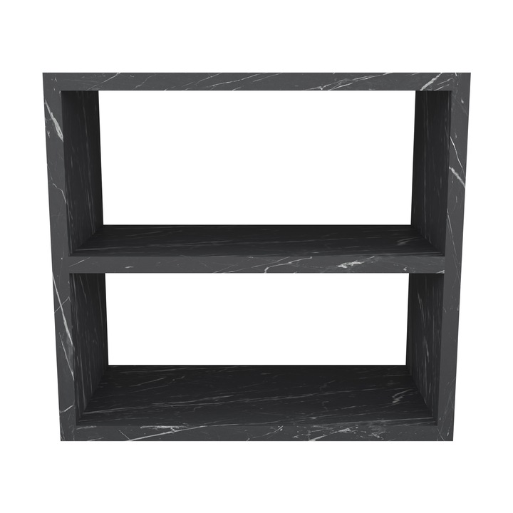 Raft, en.casa, Hjo, 40 x 43, 5 x 20 cm, pal, negru marmorat, de sine statator