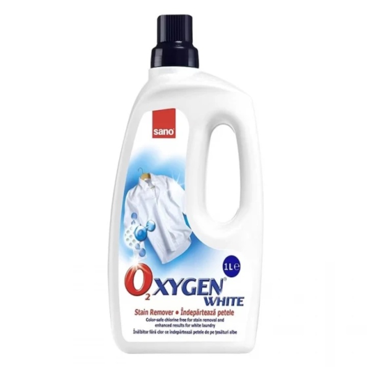 Solutie pentru indepartarea petelor Sano Oxygen White, 1 l