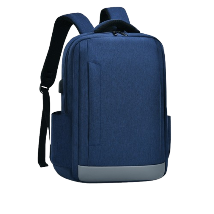 Раница за лаптоп с USB порт, 15,6 инча 17 инча, водоустойчива, 42x29x12 см, тъмно синя