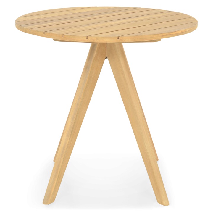 Masuta rotunda gradina/terasa, Maison Mex PANAY, H.78 D.80cm, natur