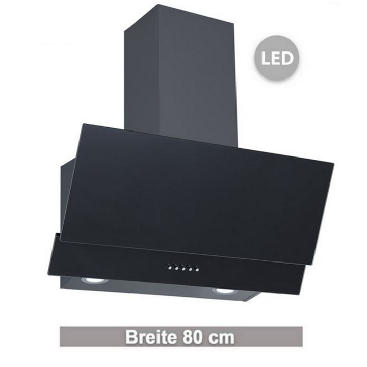 Hota insula Klarstein Skyfall, 45 cm, recirculare, 402 m³/h, LED, negru