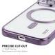 Husa din silicon cu margini metalizate Ultra-Soft, Luxury Magsafe, compatibila cu iPhone 15 Plus / Mov