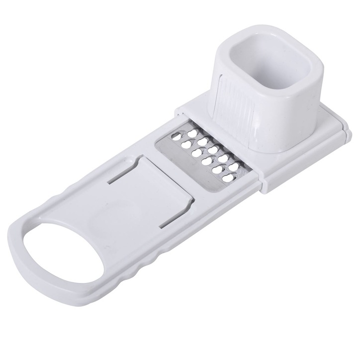 Antbro® rozsdamentes acél reszelő fokhagymához, hagymához és gyümölcsökhöz, könnyű, ergonomikus forma, 15 cm