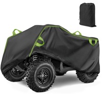 Husa pentru ATV, Aiorber, rezistenta la UV, impermeabila si la praf, cu geanta de depozitare, benzi reflectorizante, prelata Oxford 210D pentru motocicleta electrica ATV, 210 × 120 × 115 cm, XL, neagra