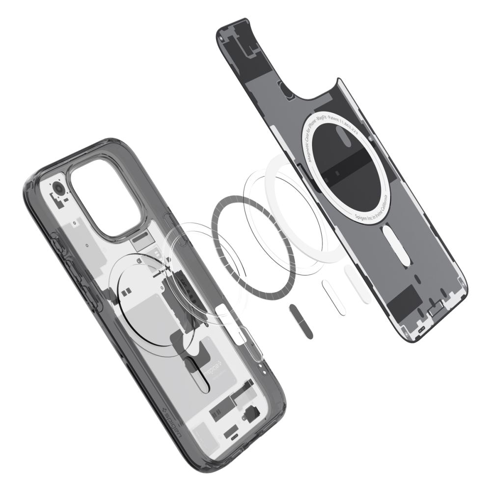 Husa Spigen Ultra Hybrid Mag do MagSafe pentru iPhone 16 Pro Max, fumuriu-gri