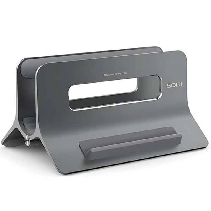 Stand laptop Sodi SMS300, aluminiu/silicon, gri, 16.21x11.00x8.79cm