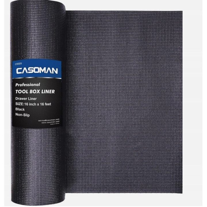 Covoras aranjare scule, Casoman, mata antiderapanta, 40x480cm, negru