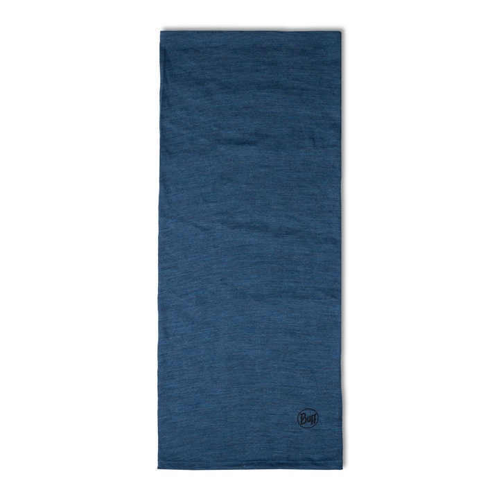 Buff bandana közepes vastagságú, többfunkciós, 100% merinó gyapjúból, kék melanzs színű, felnőtteknek, univerzális méret