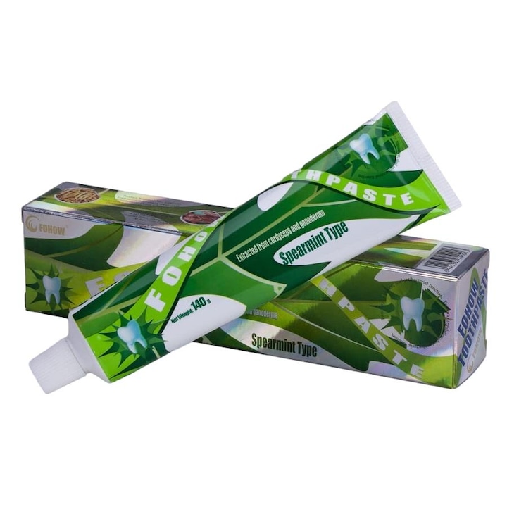 Fohow fogkrém, 2 tubusos készlet, fluor nélkül, 2x140g