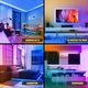 Banda LED ZAFIT™ 10 metri, Bluetooth, aplicatie telefon, telecomanda, mod muzica, timer, microfon, intensitate lumina reglabila, Interior, IP20, 5050 RGB, autoadeziva