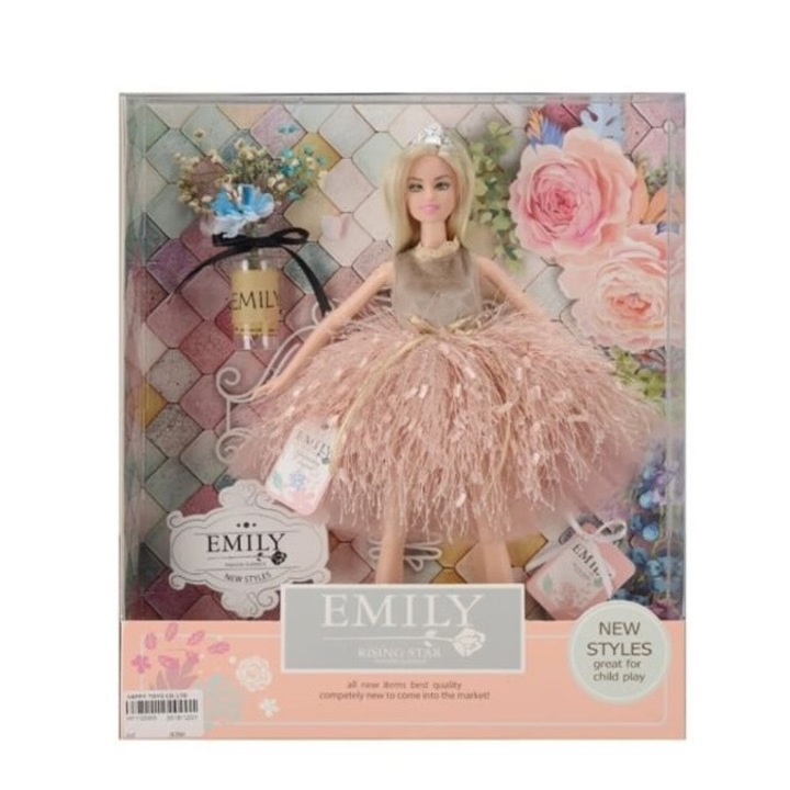 Papusa Emily, Fashion Pretty, Dimensiuni pachet: 32, 5 x 28 x 6 cm