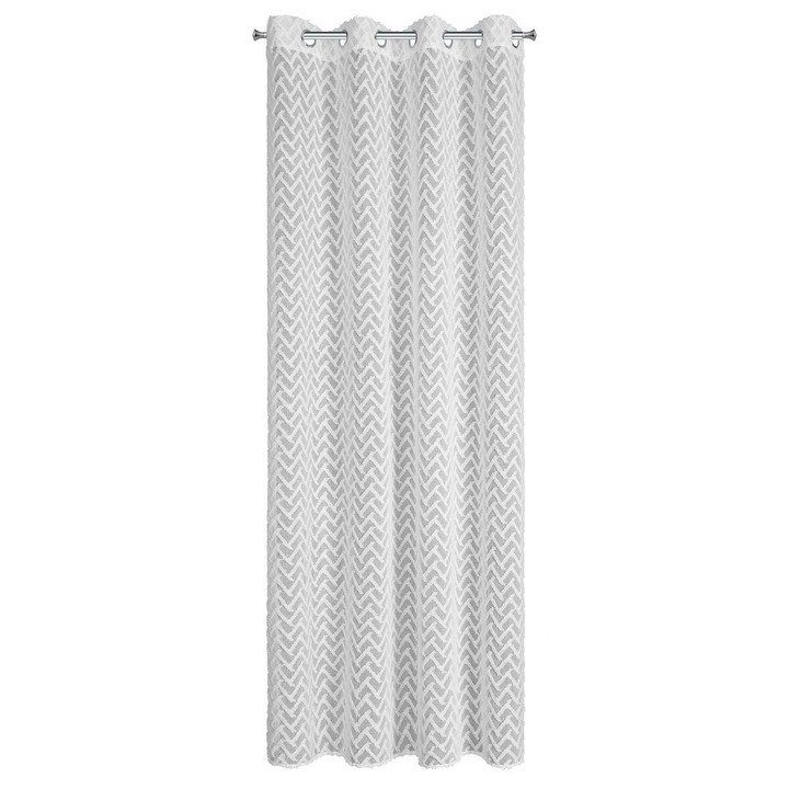 Perdea MELI1 140 x 250 cm cu inele Eurofirany alb