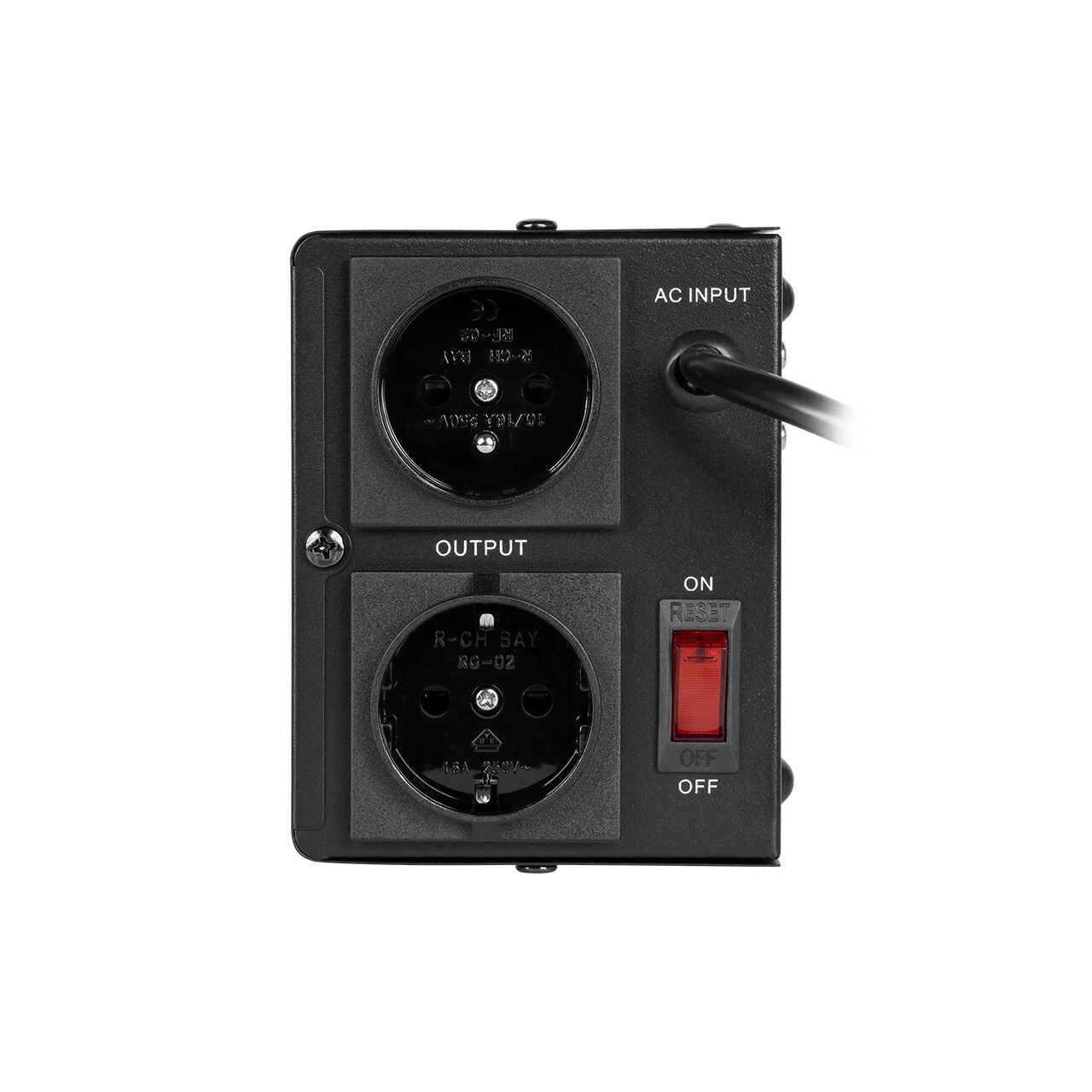 Stabilizator de tensiune automat 2000 VA / 1400 W, 2 x Shucko, 150