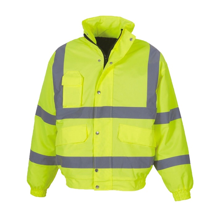 Jacheta Reflectorizanta Duff, Geaca de Lucru Groasa, Impermeabila, Verde, 44 (S)