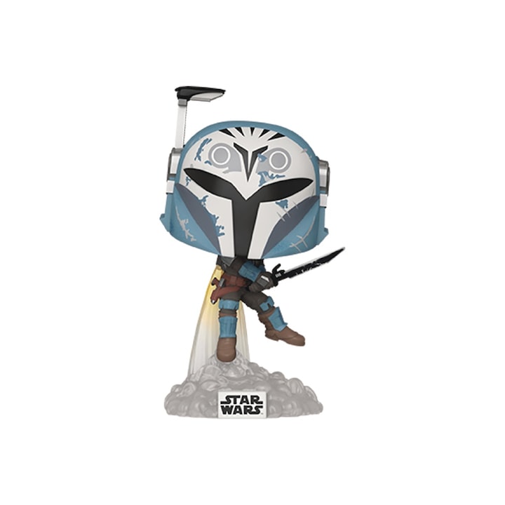 Figura Funko Pop, Star Wars, Mandalorian S10, Bo Katan with Darksaber and Jet Pack, 10 cm
