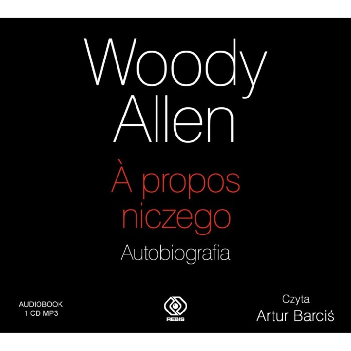 CD MP3 A propos niczego, Woody Allen, 2020, autobiografie, hardcover