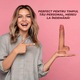 Dildo Ultra Realistic 21.5 cm lungime din Silicon Sigur cu Nervuri Reale si Ventuza Puternica - Jucarii sexuale OVELY Toys