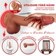 Dildo Ultra Realistic 21.5 cm lungime din Silicon Sigur cu Nervuri Reale si Ventuza Puternica - Jucarii sexuale OVELY Toys