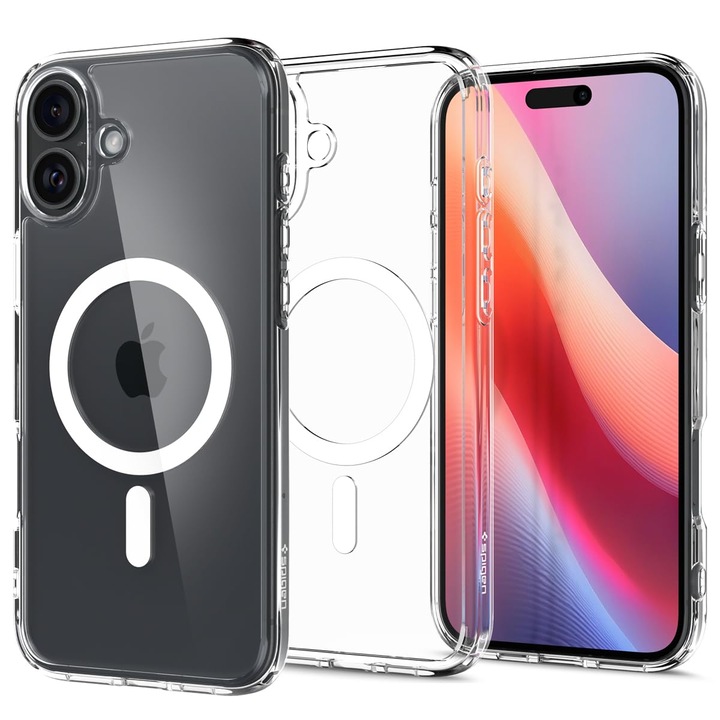 Védőtok, MagSafe, iPhone 16 pro-val kompatibilis, vízálló, karcolásgátló, zuhanásgátló, ütközésgátló négy oldalon és ütéselnyelés, vastagság 1,5 mm, átlátszó