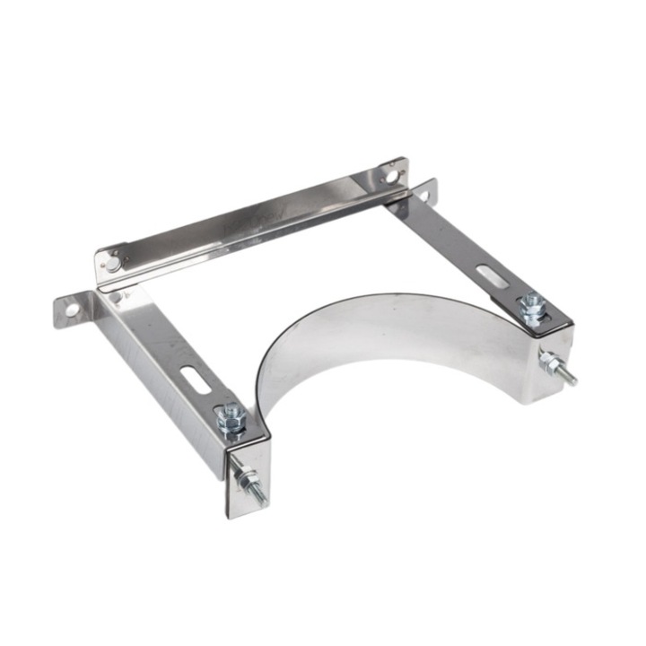 Colier ranforsare, inox, pentru cos de fum izolat, Versia Lux, D 200 mm