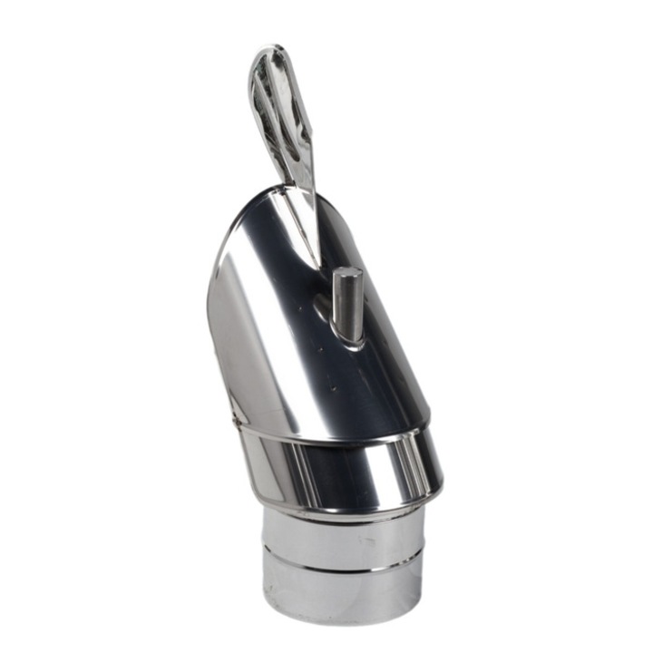 Cocos de vant, inox, pentru cos de fum neizolat, Versia Lux, D 120 mm