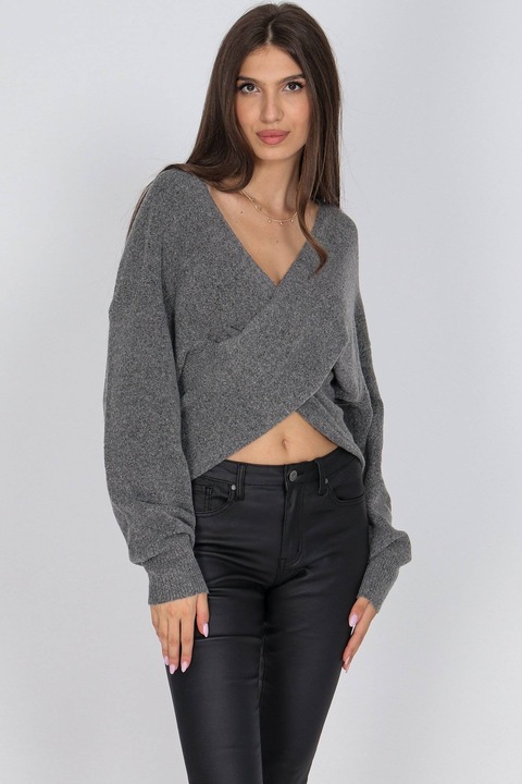 Pulover petrecut, gri, ROH BR2802, Onesize