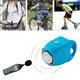 Gyerek bicikli csengő, mini, 120 dB, 4 féle hang, univerzális illeszkedés, kompatibilis robogó, roller, elektromos kerékpár, kormány markolat, kék