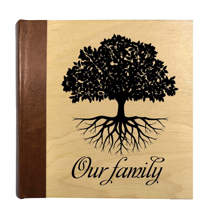 Албум за снимки Be Creative, 10х15, 200 броя снимки, Дървена гравирана корица 2